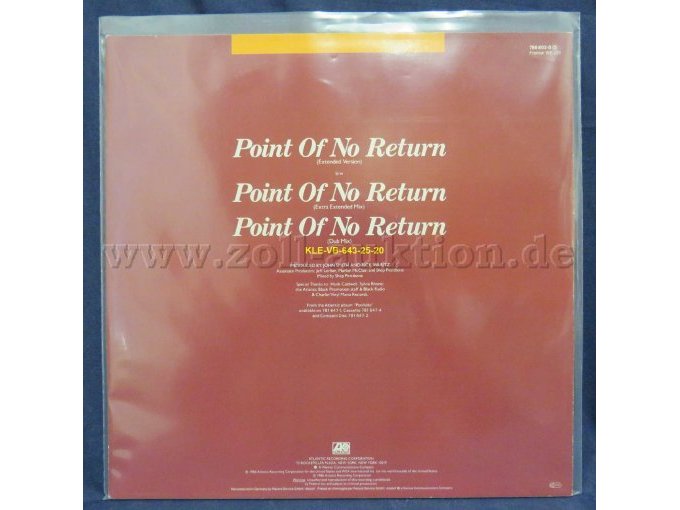 NU SHOOZ "POINT OF NO RETURN"