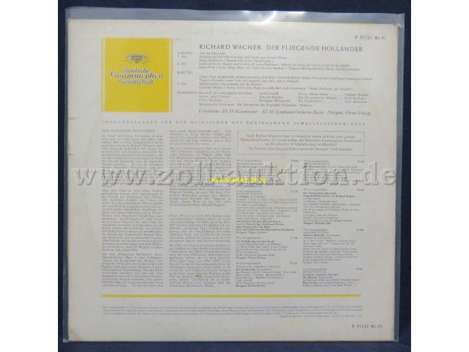 RIAS Symphonie-Orchester Berlin, Dirigent: Ferenc Fricsary / „Richard Wagner - Der fliegende Holländer“