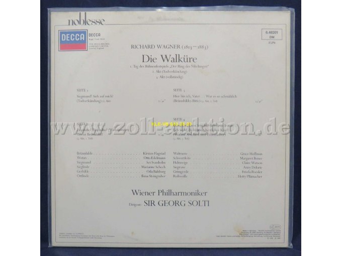 Wiener Philharmoniker, Dirigent: Sir Georg Solti / „Die Walküre, Todverkündung 3. Akt“