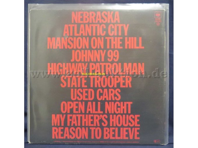 Bruce Springsteen "NEBRASKA"