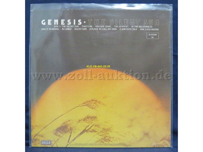 Genesis "THE SILENT SUN"