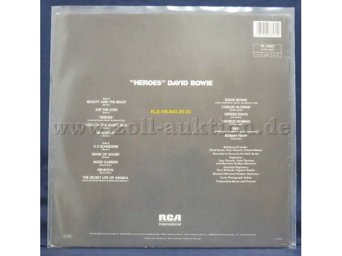 David Bowie "HEROES"