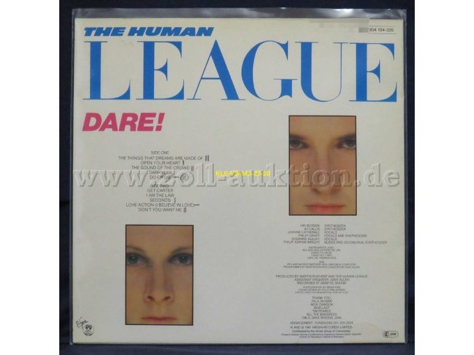 THE HUMAN LEAGUE  „DARE!“