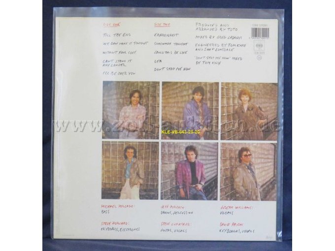 TOTO  „I´LL BE OVER YOU“