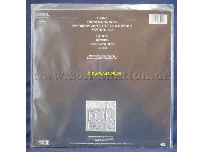 TEARS FOR FEARS  „Songs From The Big Chair“