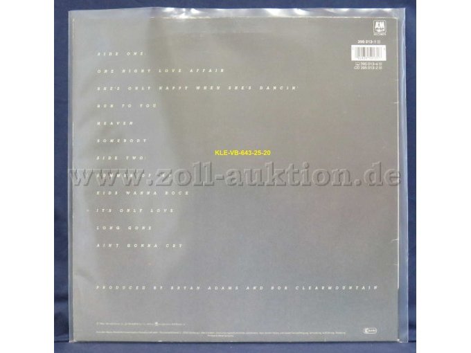 BRYAN ADAMS „RECKLESS“