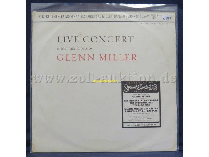 GLENN MILLER  „LIVE CONCERT“