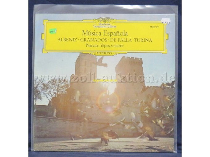 Narciso Yepes mit Werken von Albéniz, Granados, De Falla und Turina  „Música Española“