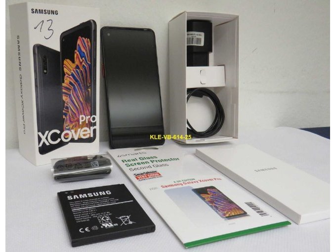 Lieferumfang je Samsung XCoverPro (Musterbild)