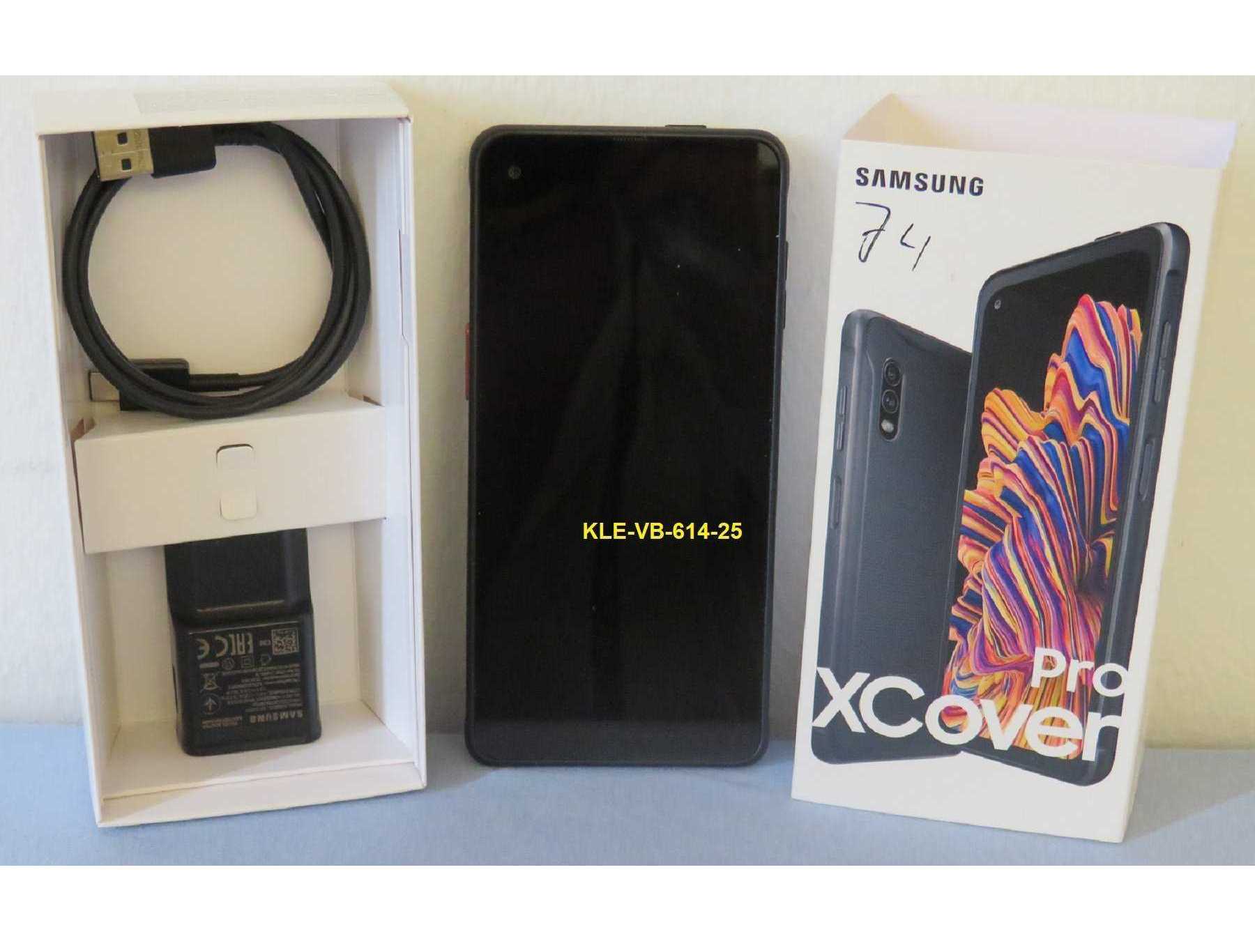 Samsung XCoverPro mit Ladeadapter-/Kabel in OVP (ohne Produktbeschreibungen) - Musterbild