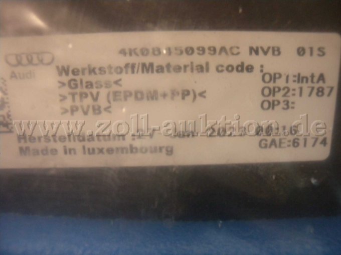 Aufkleber 2 mit Produktdaten (Nahansicht)