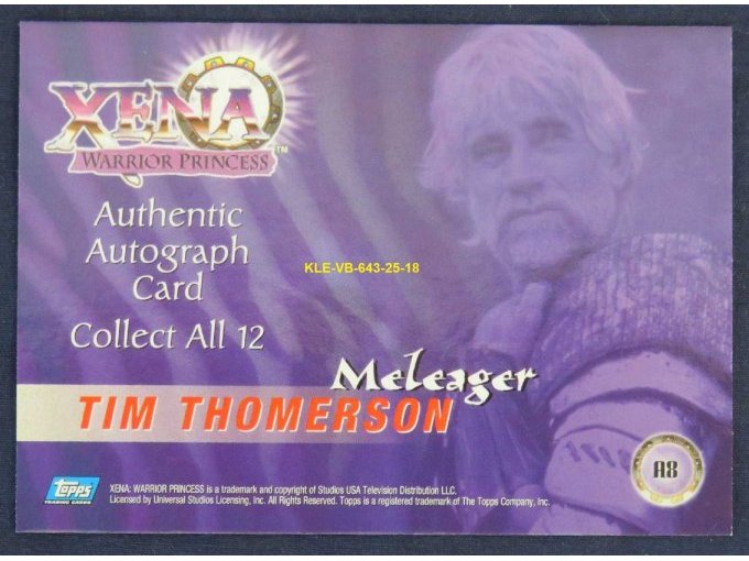 Tim Thomerson -Meleager- Rückseite