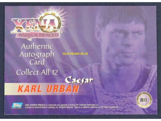Karl Urban -Caesar- Rückseite