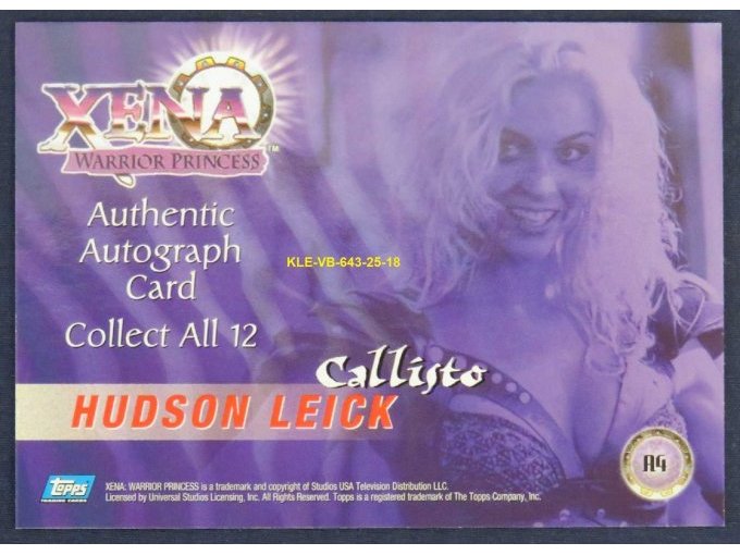 Hudson Leick -Callisto- Rückseite