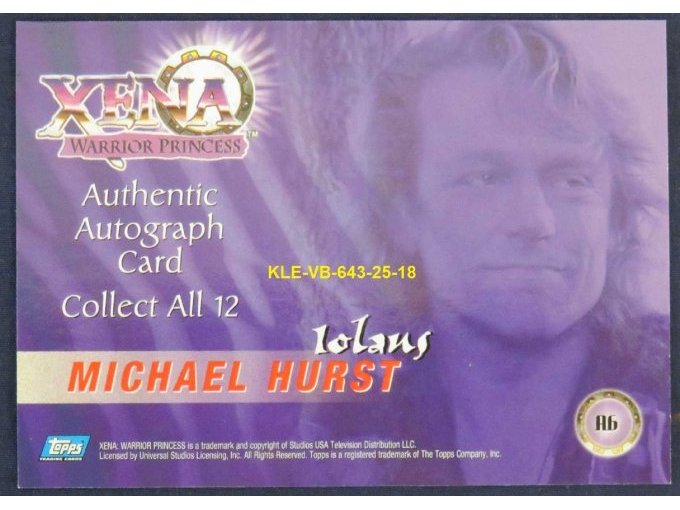 Michael Hurst -Iolaus- Rückseite