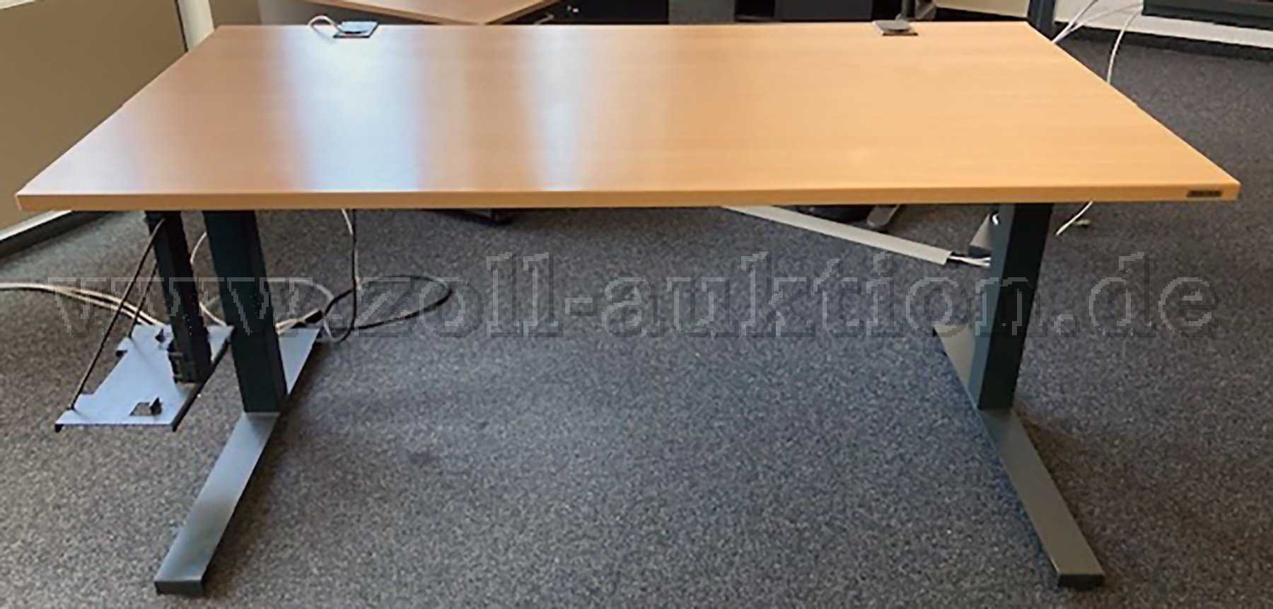 10 height-adjustable office desks Reiss + PC holder