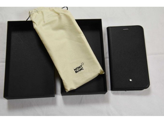 1 schwarzes Flip-Side-Cover „Montblanc“ mit Schachtel und Schutzbeutel