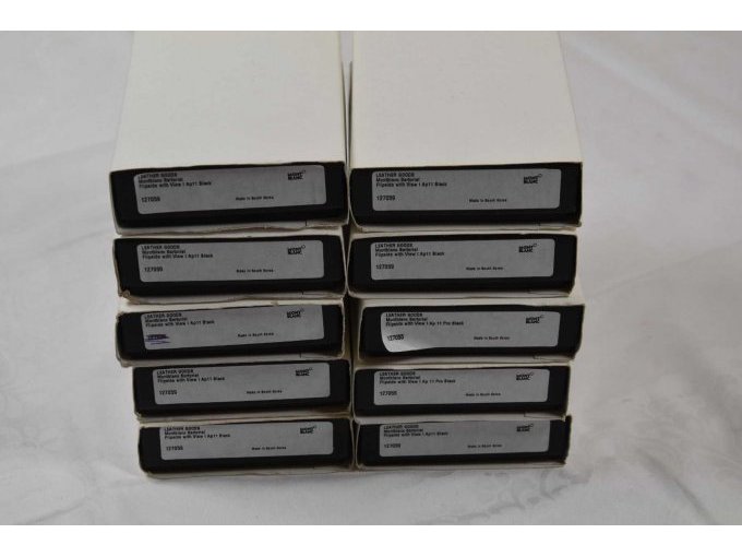 10 schwarze Flip-Side-Cover „Montblanc“ für iPhone 11 & 11 Pro