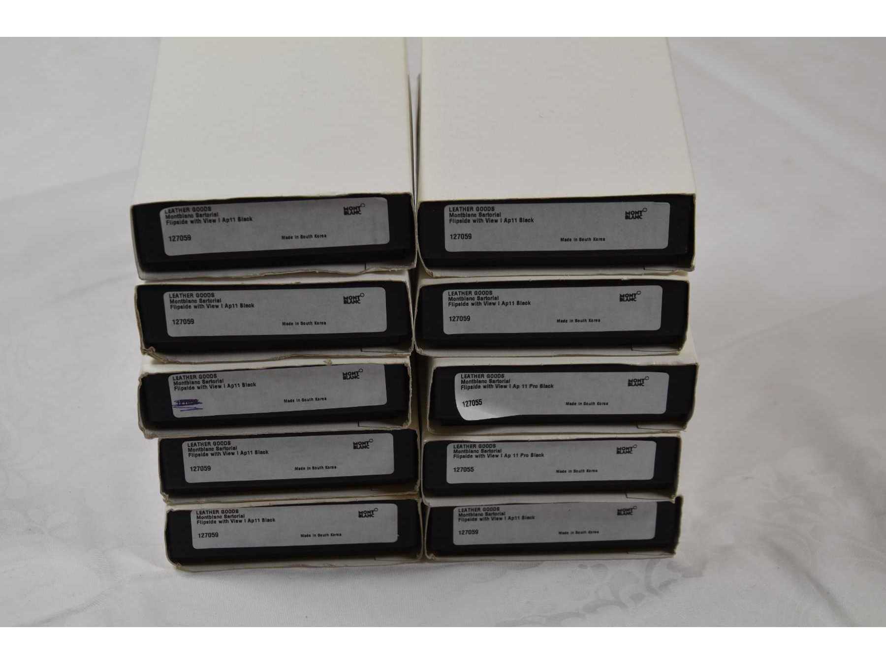 10 schwarze Flip-Side-Cover „Montblanc“ für iPhone 11 & 11 Pro