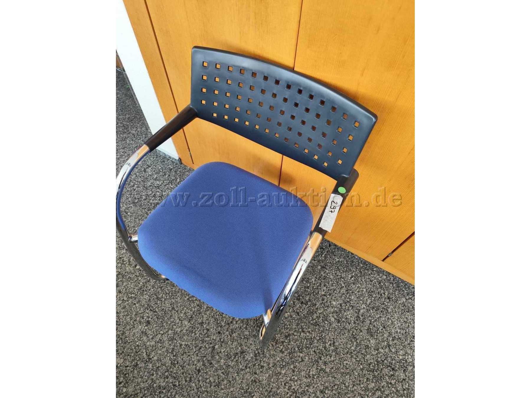 Vitra-Kunststoffrücken-Sitz blau-5