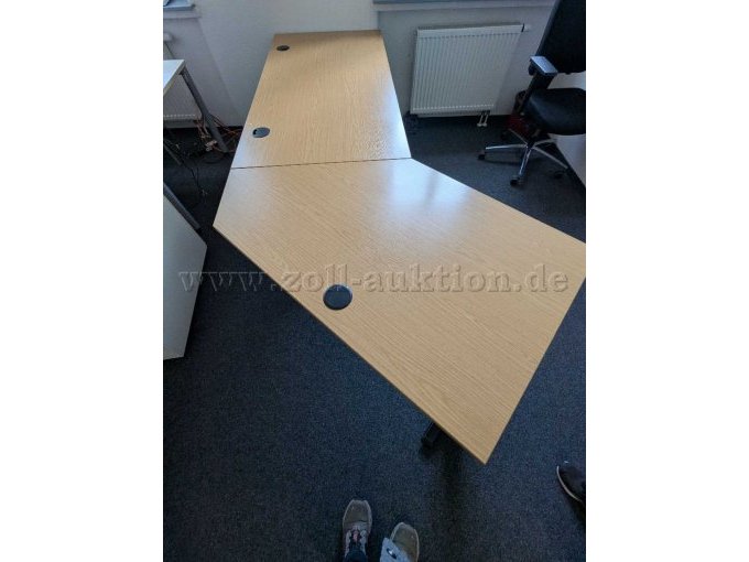 Schreibtischverkettung braun 160x80