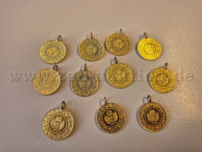 11 Ceyrek Goldmünzen 916er Gold
Rückansicht