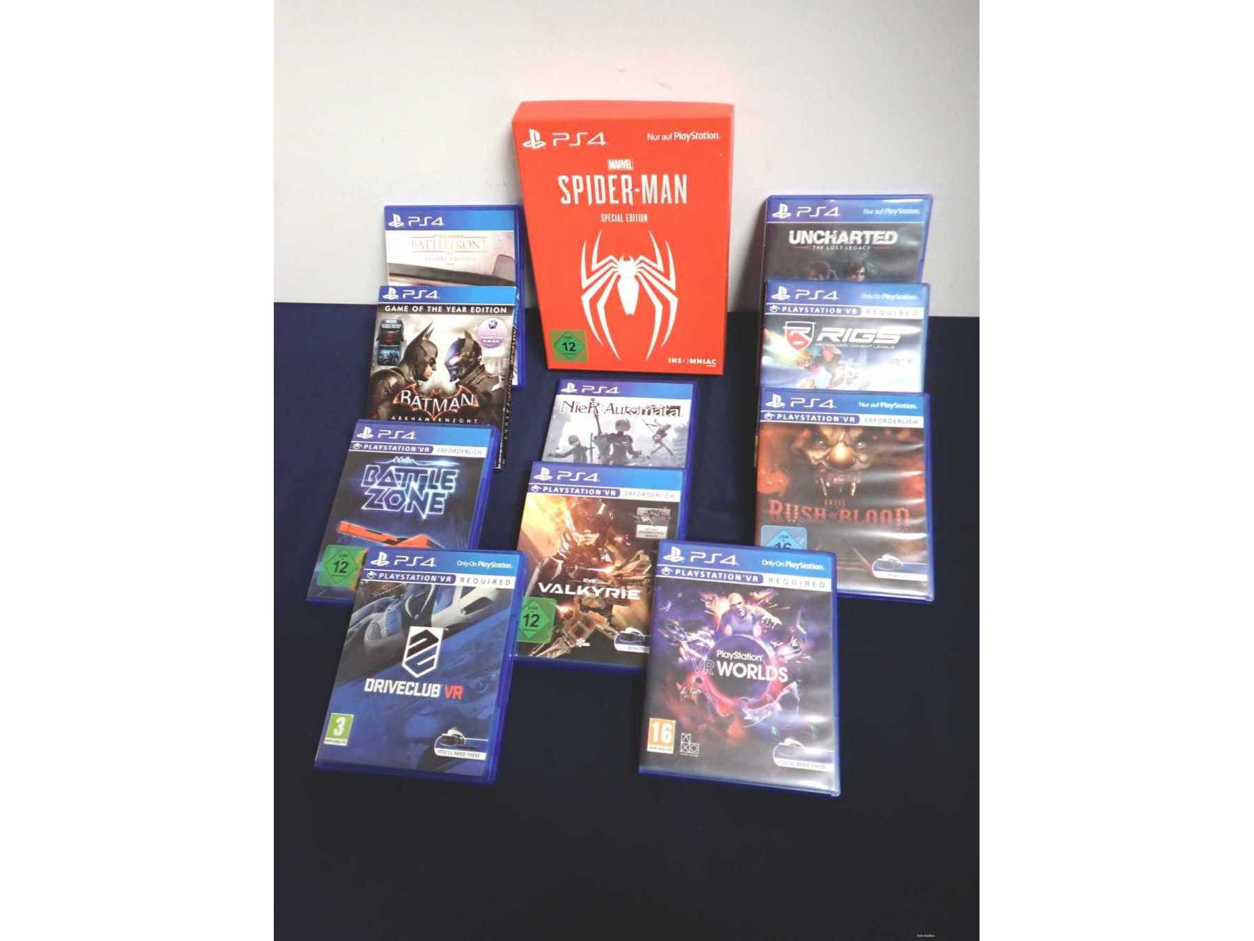 Gesamtansicht der Spiele