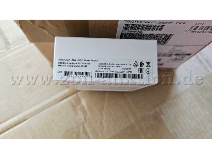 Verpackungsoberseite