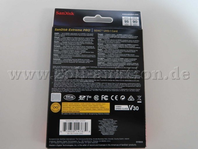 125 SanDisk Extreme PRO 128 GB, SDXC UHS-I Card – foto 2 – kavel bij Zoll-Auktion, Köln