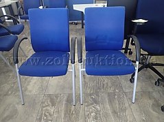 Besprechungsstühle mit Armlehne,
Hersteller: Dauphin
Farbe: Blau