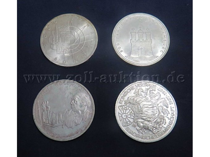 12 Deutsche Mark Münzen (8 x 625er Silber, 4 x Kupfer - Nickel) – foto 6 – kavel bij Zoll-Auktion, Emmerich am Rhein