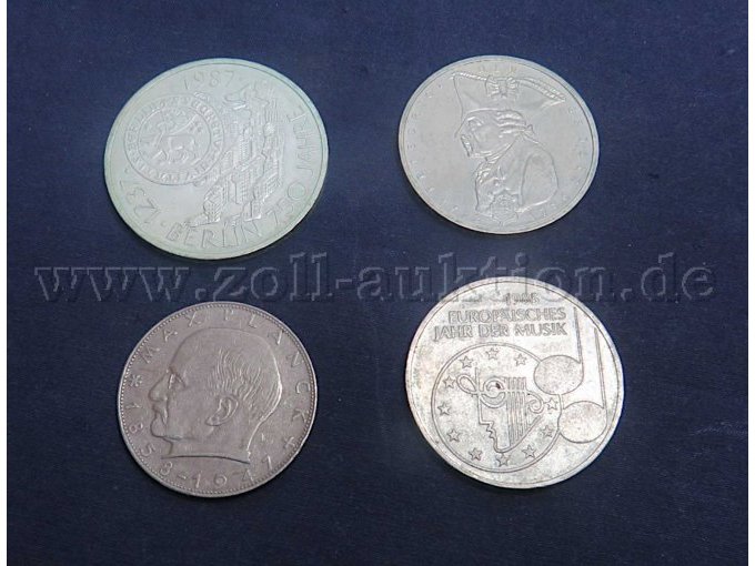 12 Deutsche Mark Münzen (8 x 625er Silber, 4 x Kupfer - Nickel) – foto 4 – kavel bij Zoll-Auktion, Emmerich am Rhein
