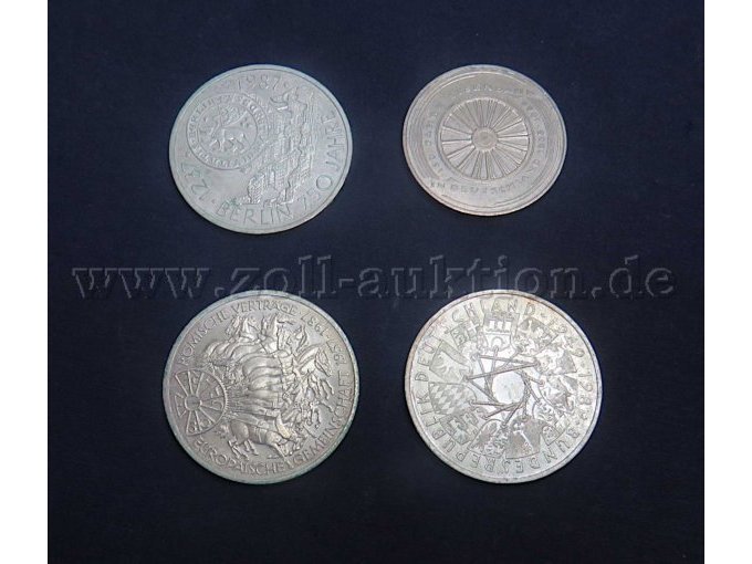 12 Deutsche Mark Münzen (8 x 625er Silber, 4 x Kupfer - Nickel) – foto 2 – kavel bij Zoll-Auktion, Emmerich am Rhein