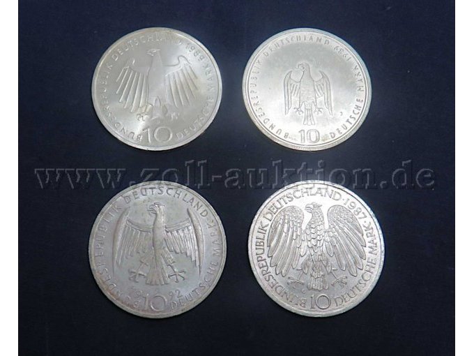 12 Deutsche Mark Münzen (8 x 625er Silber, 4 x Kupfer - Nickel) – foto 5 – kavel bij Zoll-Auktion, Emmerich am Rhein