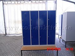 Spindeinheit mit 4 Spinden und je 2 Türen