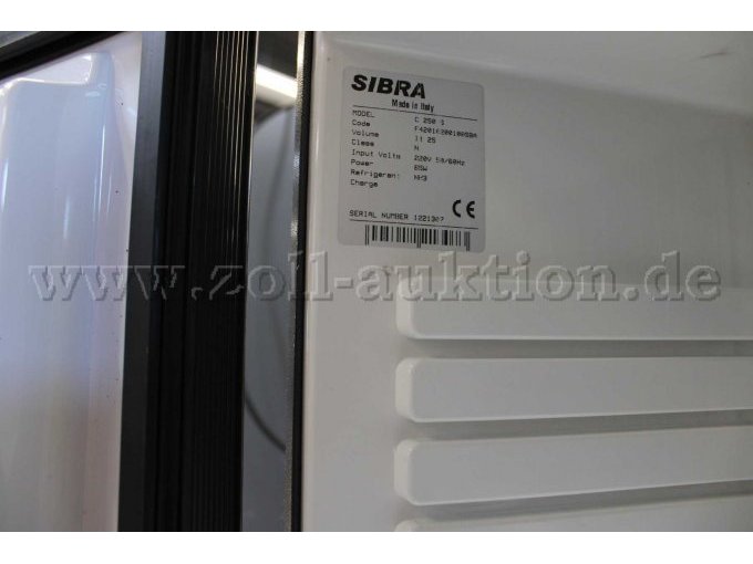 Sibra C250 S Typenschild mit CE Kennzeichen