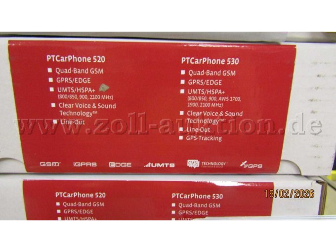 Kartonbeschriftung PT Car Phone 5 nah