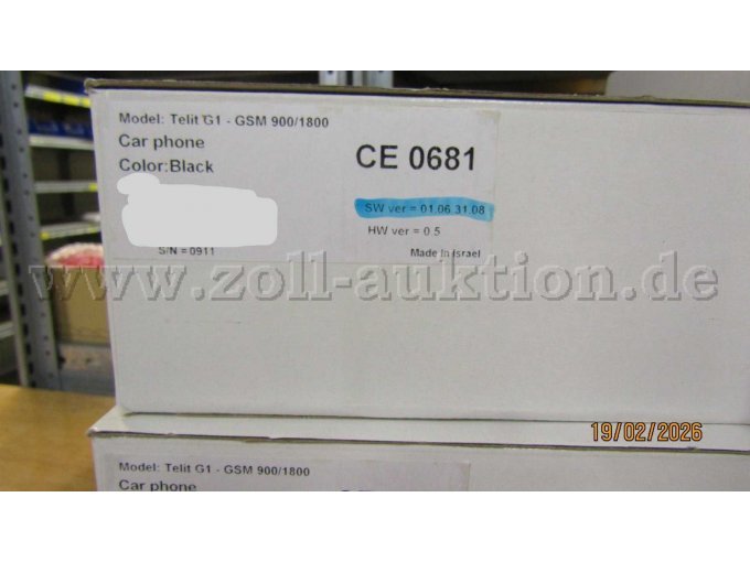 Kartonbeschriftung Telit G1