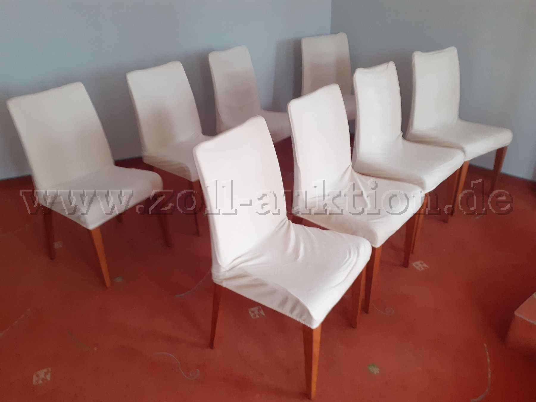 Traustühle mit Bezug Cremeweis