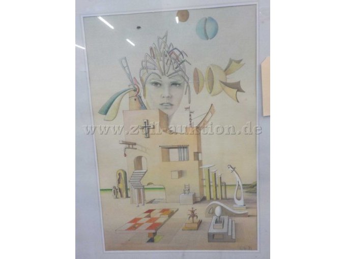 Detailbild Kreide auf Papier