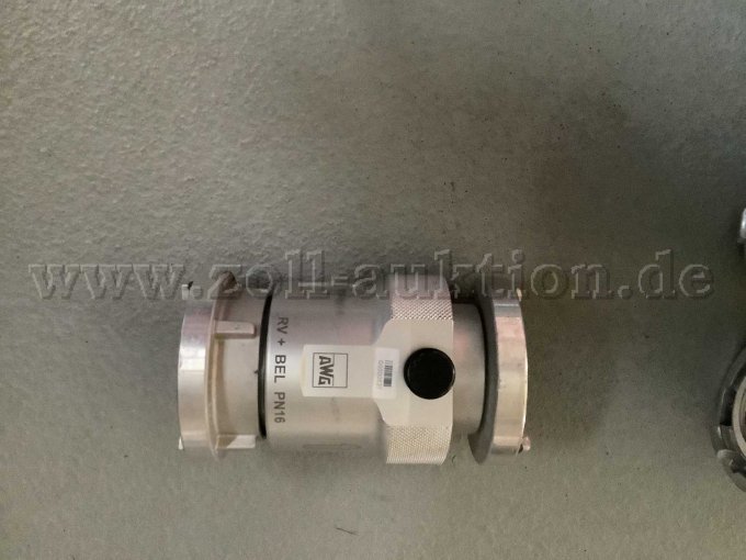 Durchflussverhinderer AWG B-B, Storz 75mm, mit Rohrbelüftung und Rückschlagklappe. Draufsicht-2