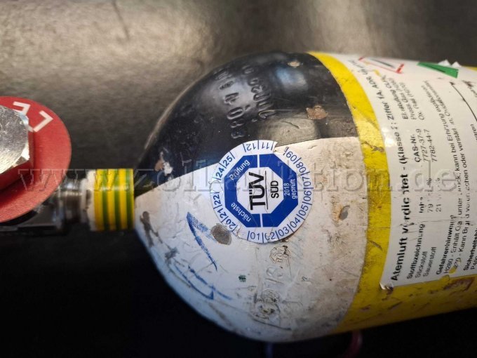 Atemluftflasche TÜV Siegel