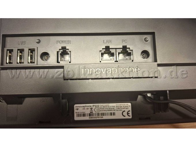 Innovaphone IP222 Anschlüsse
Beispiel