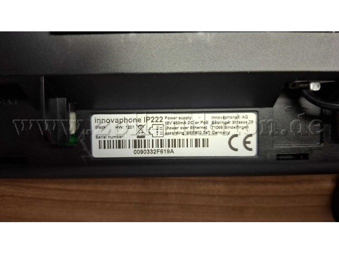 Innovaphone IP222 CE Zertizierung
Beispiel