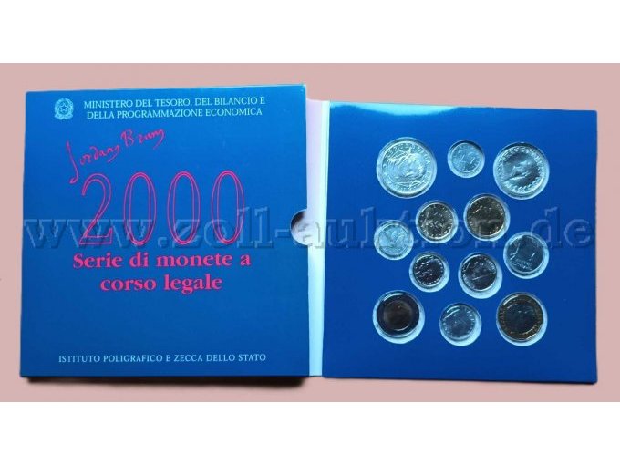 Italien Kusmünzensatz 2000
