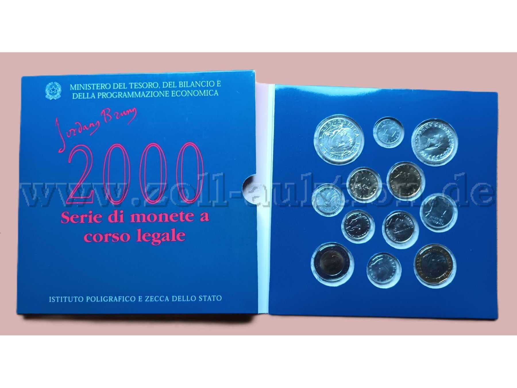 Italien Kusmünzensatz 2000