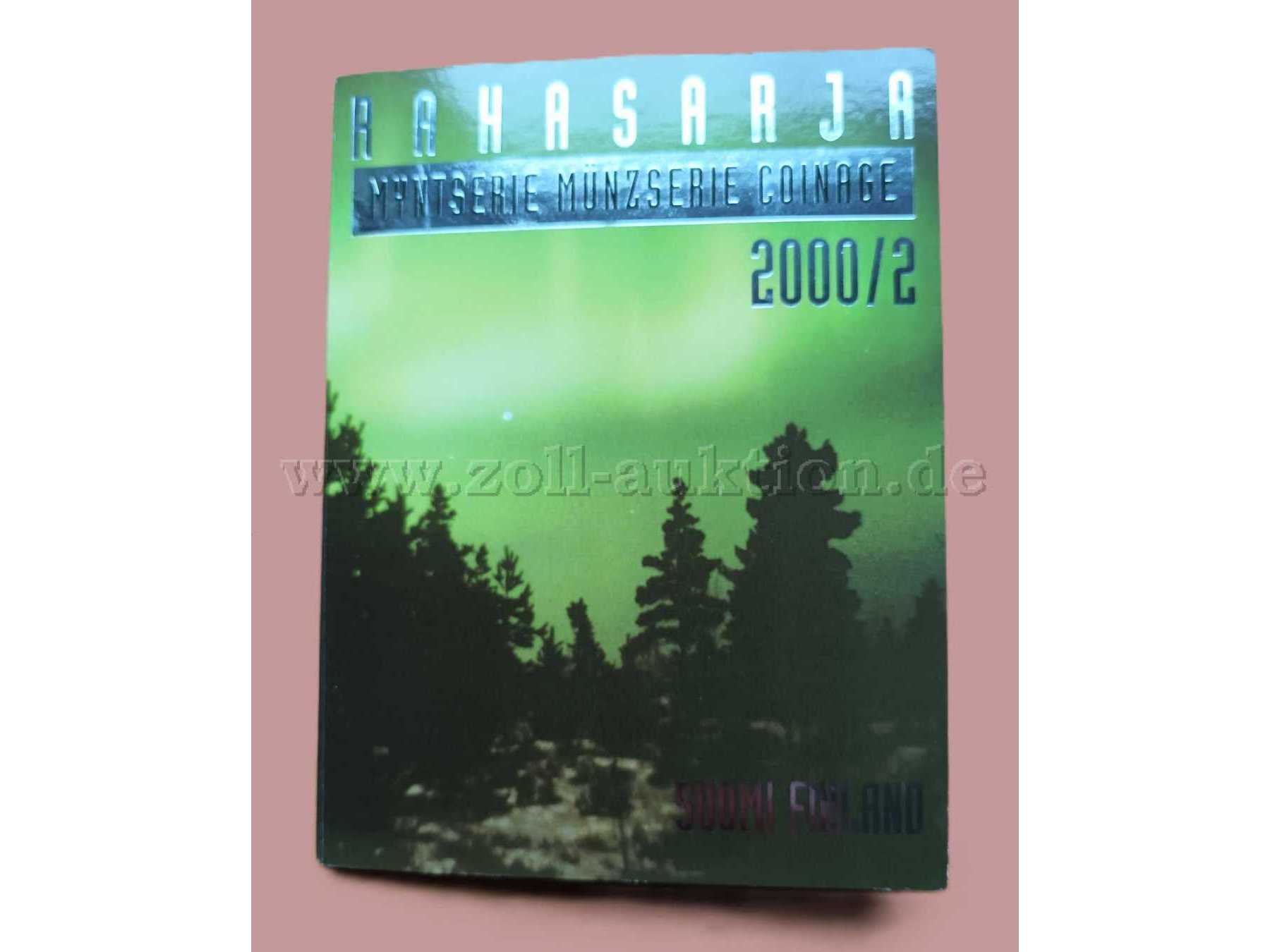 Finnland Kursmünzensatz 2000 Nordlicht