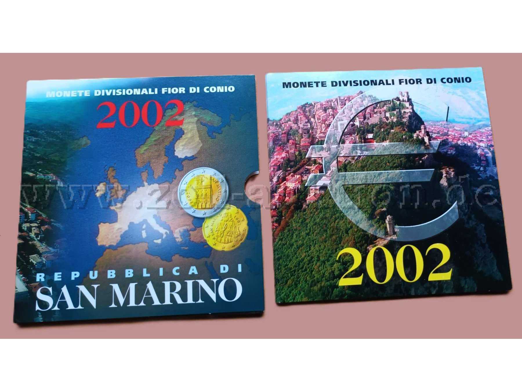 San Marino Kursmünzensatz 2002
