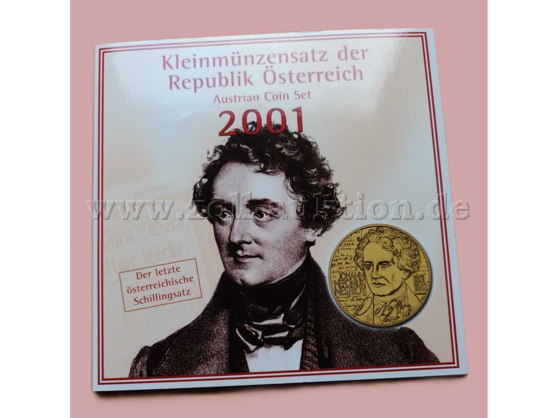 Österreich Kursmünzensatz 2001