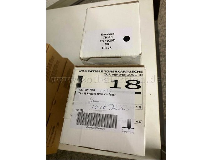 14 Tonerkartuschen für KYOCERA TK-18 SW (alt, ungeöffnet noch verschweisst) – foto 3 – kavel bij Zoll-Auktion, Mönchengladbach